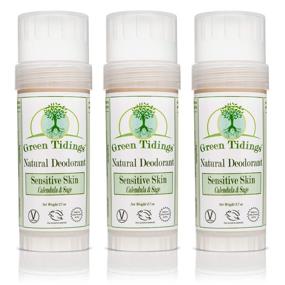 img 4 attached to 🌿 Natural Sensitive Skin Deodorant - Green Tidings Calendula & Sage (2.7oz, 3 Pack)