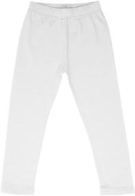 img 1 attached to High5 Solid Girls Cotton Leggings (Sizes 8-14) in Various Colors - Basic and Essential