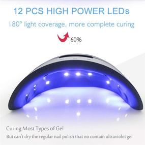 img 3 attached to Переносная UV-лампа для ногтей с LED-фонариком - набор для маникюра с таймером, сенсором и ЖК-дисплеем - USB-дизайн для быстрого высыхания лака на ногтях - идеально подходит для УФ-смол и гелевых лаков.