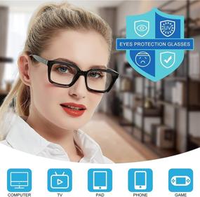 img 3 attached to 👓 Стильные женские модные очки для чтения 1,5 с блокированием синего света для защиты глаз и мужские чтецы 2,0 - WEMOOTANTS
