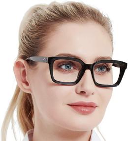 img 4 attached to 👓 Стильные женские модные очки для чтения 1,5 с блокированием синего света для защиты глаз и мужские чтецы 2,0 - WEMOOTANTS