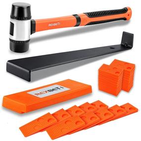 img 4 attached to 🛠️ 43-Piece Laminate Wood Flooring Installation Kit by REXBETI – Upgraded Tools including Solid Tapping Block, Extended and Widthened Pull Bar, 1 9/16" Diameter Reinforced Double-Faced Mallet, and 40 Spacers