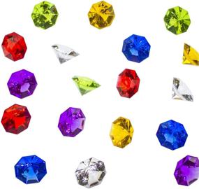 img 4 attached to 💎 Assorted Acrylic Round Treasure Gemstones - Table Scatter, Vase Fillers, Event, Wedding, Arts & Crafts, Birthday Decorations Favor (36 Pieces)