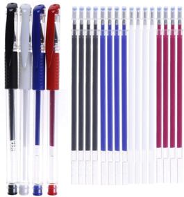 img 4 attached to Set of 4 Heat Erasable Pens + 20 Refills for Sewing, Quilting, and Dressmaking - Convenient Fabric Marking Tools