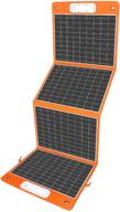 🌞 ff flashfish 18v/100w foldable solar panel, portable solar charger with dc output for flashfish 300wh (sold separately), pd type-c/qc3.0 for phones, tablets - ideal for summer camping, fishing, van rv road trips logo