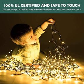 img 2 attached to 🎄 XUNXMAS 800 LED Super Long Warm White Christmas String Lights - Indoor Outdoor 272ft, UL Certified Waterproof Fairy Lights for Christmas Patio Party Decor - 8 Lighting Modes