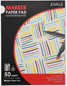 img 4 attached to 📝 Premium Semi-Transparent White Drawing Paper Pad - Ideal for Markers (9 x 12 In, 50 Sheets)