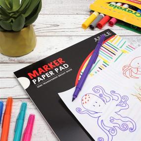 img 3 attached to 📝 Premium Semi-Transparent White Drawing Paper Pad - Ideal for Markers (9 x 12 In, 50 Sheets)