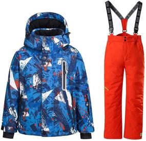 img 4 attached to 🧥 WonderDry Boys' Jacket & Pants Set: Windproof, Waterproof, and Colorful Clothing for Every Adventure!