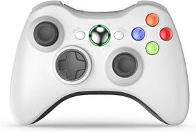 img 4 attached to 🎮 VOYEE Wireless Gamepad for Xbox 360 & Slim/PC Windows 10/8/7, with Enhanced Joystick/Double Shock (White)