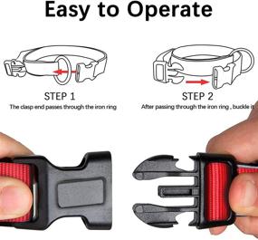 img 2 attached to 🐶 Tilasickel Reflective Dog Collar: Widened and Thickened, Breathable Soft Neoprene Padding, Adjustable Nylon Collar for Small, Medium, and Large Dogs - 3 Sizes, 5 Colors!