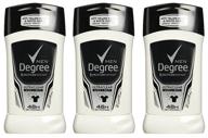 👕 degree men ultra clear black plus white antiperspirant deodorant 2.7 oz (pack of 3) - superior sweat protection for men logo