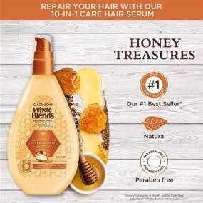 img 2 attached to 🍯 Уход для волос Garnier Whole Blends Miracle Nectar Honey Treasures: Оставляющее средство без смывания, полное решение объемом 5 унций