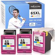 🖨️ mycartridge suprint remanufactured hp 65xl 65 xl eco-saver ink cartridge replacement - deskjet 3755 2622 3752 2655 2600 2652 2636 2642 3720 3722 envy 5055 5052 5012 - tri-color, 1 + 2 pack logo