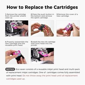 img 1 attached to 🖨️ myCartridge SUPRINT Remanufactured HP 65XL 65 XL Eco-Saver Ink Cartridge Replacement - DeskJet 3755 2622 3752 2655 2600 2652 2636 2642 3720 3722 Envy 5055 5052 5012 - Tri-Color, 1 + 2 Pack