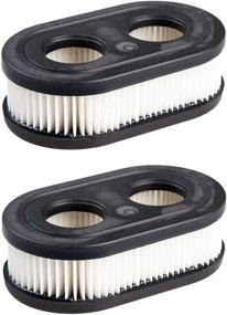 img 1 attached to Оригинальный воздушный фильтр Briggs & Stratton OEM 798452 в форме овала (2 шт.): высококачественные заменители для оптимальной производительности