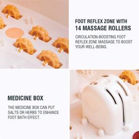 img 1 attached to Hangsun Foot Spa Bath Massager: Heat 🦶 Bubbles, Jets & Rollers for Ultimate Foot Relief