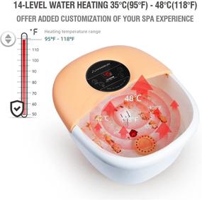img 3 attached to Hangsun Foot Spa Bath Massager: Heat 🦶 Bubbles, Jets & Rollers for Ultimate Foot Relief