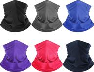 🌞 sun scarf unisex, uv protection bandana neck gaiter - reusable face cover balaclava logo