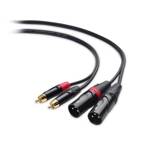 img 4 attached to 🔌 10 футовый двухканальный RCA на XLR несимметричный кабель соединения - кабель с 2 RCA разъемами на XLR разъеме (10 футовый кабель Dual XLR на RCA)