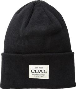 img 1 attached to Stay Warm with Coal Men's The Uniform Fine Knit Workwear Cuffed Beanie Hat!