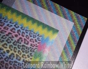 img 3 attached to Glitter Transfer Clothing Rainbow 12Inx10In