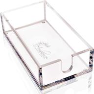 🧻 elegant acrylic napkin holder for bathroom dispensing logo