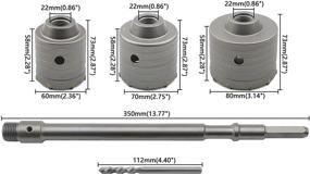 img 3 attached to 🔧 High-Performance JIUWU Carbide Cutter for Concrete Connections