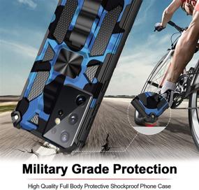 img 3 attached to Galaxy S21 Ultra 5G Case Kickstand Holder Military Grade Cases Shockproof Camouflage Cover Metal Back For Magnetic Car Mount Drop Tested Protective Hardcase For Samsung Galaxy S21 Ultra 5G Cell Phones & Accessories