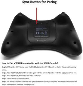 img 1 attached to 🎮 CooleedTEK Black Classic Wireless Pro Controller for Nintendo Wii U - Ultimate Gaming Experience!