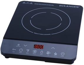 img 1 attached to EULANGDE Touch Controls: 2200W Portable Induction Cooktop Countertop Burner, Black - Efficient Electric Stove 110V/220V