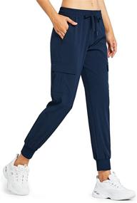 img 4 attached to 🏃 Libin Quick-Dry Lightweight Joggers Pants for Women - Ideal Running, Hiking, and Workout Track Pants with Convenient Zipper Pockets