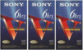 img 2 attached to SONY 3T120VR 6 Hour EP T-120 VHS Tapes (3-Pack): Long-Lasting and Reliable Storage Solution