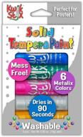 the pencil grip kwik stix metalix paint pens - 6 count, metallic tempera paint pens with super quick drying - tpg-613 logo