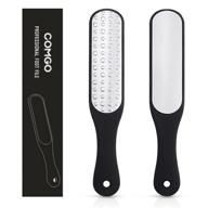 🦶 comgo professional foot file callus remover for feet (1 piece) – effective pedicure foot scrubber and stainless steel foot scraper for dead skin – double-side foot rasp for smooth feet (black) logo