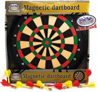 🎯 matty's toy stop deluxe magnetic dartboard: 15.5" dart board with 10 darts - fun indoor game for all ages, 5 yellow & 5 red darts included логотип