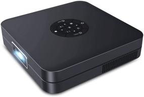 img 4 attached to Snigo K1 3D Mini Portable Projector – 400 Ansi Lumens, Android TV, 2GB RAM + 32GB Storage, 100 Inch Picture, DLP Projector with HD Video Support, 10W Stereo Speakers, BT 4.2, Keystone Correction