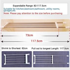 img 1 attached to BAOYOUNI Expandable Organizer Adjustable Bookshelf