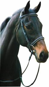 img 4 attached to 🐴 Henri de Rivel Dressage Bridle: Enhance Your Riding Experience with Web Reins