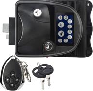 rupse touch screen zinc alloy rv keyless handle door lock: advanced camper trailer latch with keypad & fob, wireless remote control, and durable metal backplane logo