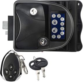 img 4 attached to RUPSE Touch Screen Zinc Alloy RV Keyless Handle Door Lock: Advanced Camper Trailer Latch with Keypad & Fob, Wireless Remote Control, and Durable Metal Backplane