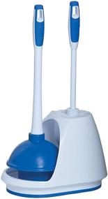 img 4 attached to 🚽 Convenient Combo: Mr. Clean 440436 Turbo Plunger and Bowl Brush Caddy Set for Efficient Toilet Cleaning