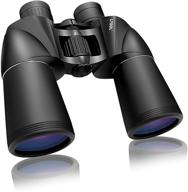 🔭 high-performance 10x50 binoculars with 22mm large view eyepiece, waterproof and powerful bak4 fmc lens for adults - ideal for hunting, bird watching, travel, concerts, and stargazing logo