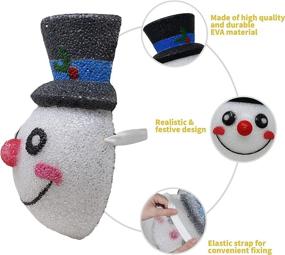 img 1 attached to JOYIN 2 Pcs Christmas Snowman Porch Light Cover Cartoon - Optimize Your Outdoor Light Cover for Festive Decor, Christmas Parties, Gifts, and More!