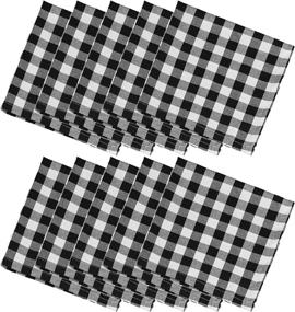 img 4 attached to 🏞️ Everyday Checkered Tablecloth: Washable and Reusable