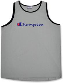 img 4 attached to Champion Mens Tall Swim Script Men's Clothing for Shirts