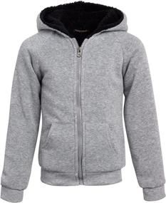 img 4 attached to 🧥 Coney Island Sherpa Lined Full Zip Sweatshirt: Comfy and Warm Boys' Clothing