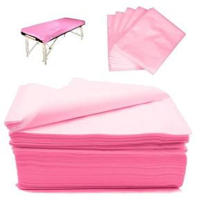 img 4 attached to 🛏️ CAPRIER Disposable Bed Sheets 30PCS - Premium Quality Non-Woven Spa Bed Covers, Oil-Waterproof & Eco-Friendly (30 - Pink)