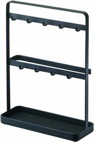 img 4 attached to 🔑 YAMAZAKI Home 2778 Key Rack: Modern Hook Organizer Stand, One Size, Black - Stylish and Functional Solution for Key Organization