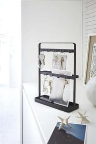 img 3 attached to 🔑 YAMAZAKI Home 2778 Key Rack: Modern Hook Organizer Stand, One Size, Black - Stylish and Functional Solution for Key Organization